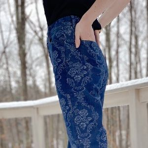 Reformation Cynthia Baroque High Rise Printed Jean